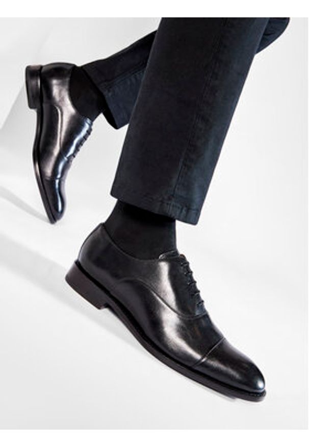 JOOP! Półbuty Lusso 4140005203 Czarny. Kolor: czarny. Materiał: skóra