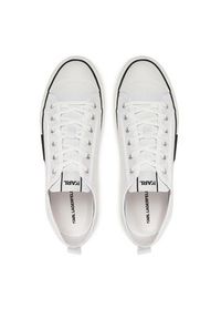Karl Lagerfeld - KARL LAGERFELD Trampki KL50425 Biały. Kolor: biały. Materiał: materiał