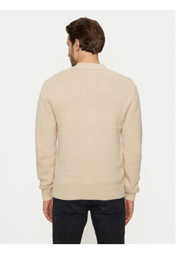 Selected Homme Kardigan Cody 16095620 Beżowy Relaxed Fit. Kolor: beżowy. Materiał: syntetyk
