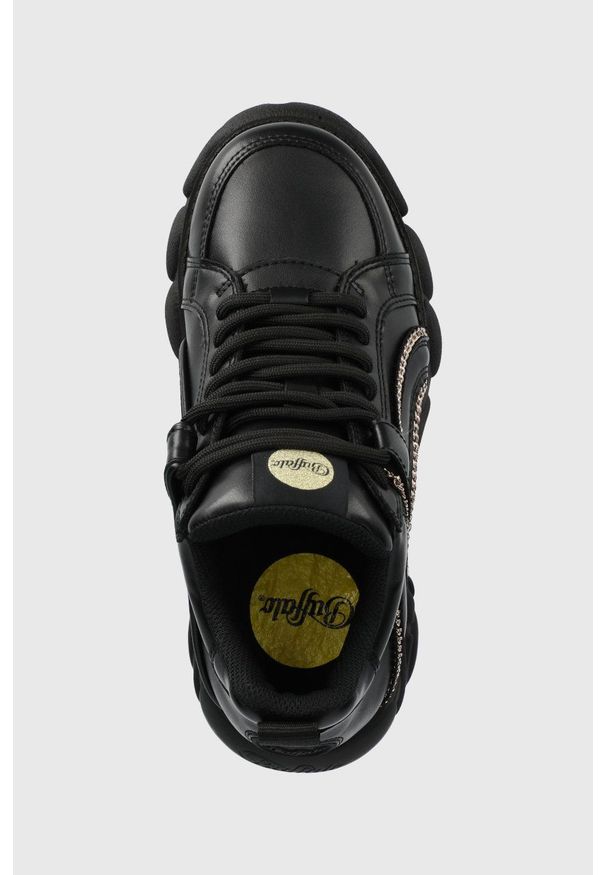 Buffalo buty Cld Corin Chain kolor czarny. Nosek buta: okrągły. Kolor: czarny. Obcas: na platformie