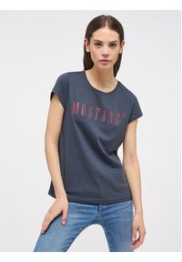 Mustang T-Shirt Alina 1013222 Granatowy Regular Fit. Kolor: niebieski. Materiał: bawełna #7