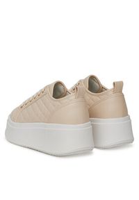 DeeZee Sneakersy AM25237 Beżowy. Kolor: beżowy. Materiał: skóra