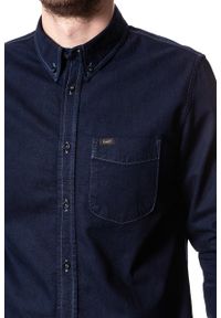 Lee - LEE BUTTON DOWN CLEAN BLUE L880FTQP 112123087. Typ kołnierza: button down. Materiał: jeans #3