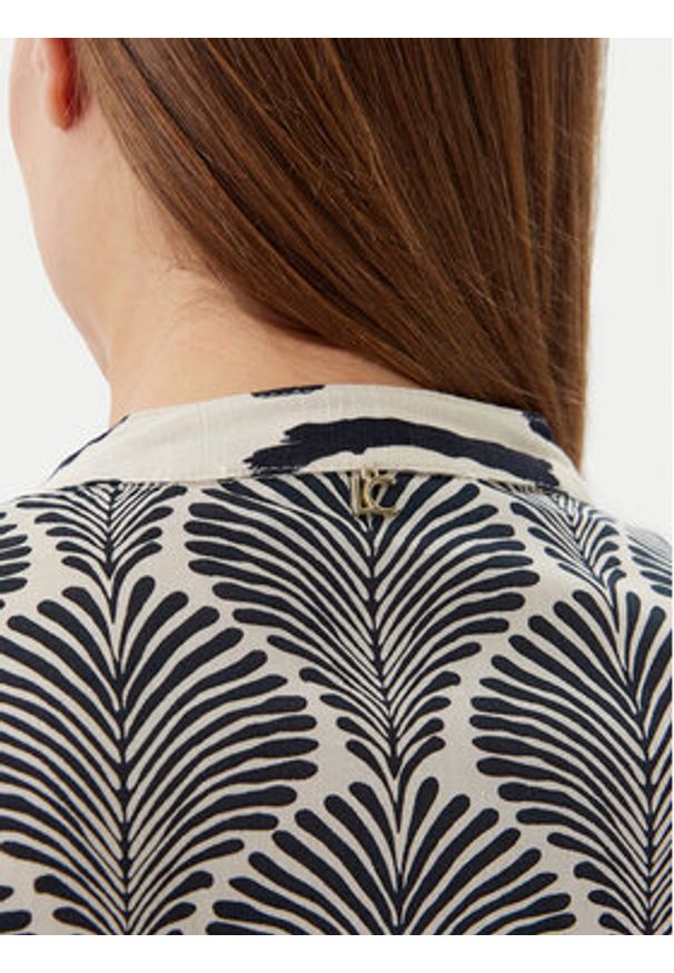 LOLA CASADEMUNT Sukienka letnia LS2516069 Czarny Regular Fit. Kolor: czarny. Materiał: bawełna. Sezon: lato