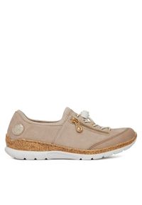 Sneakersy Rieker. Kolor: beżowy