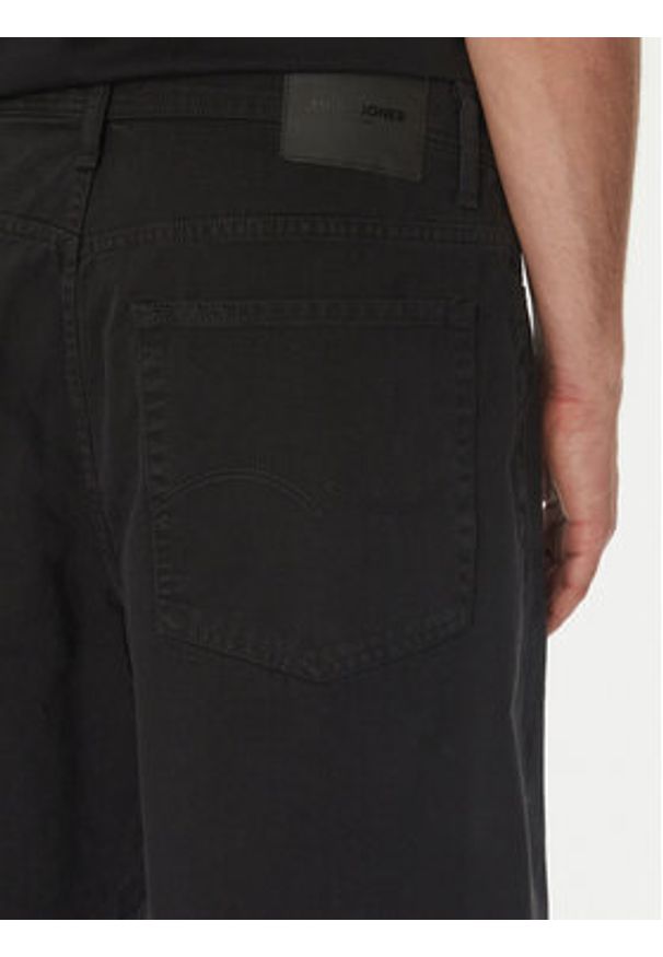 Jack & Jones Szorty jeansowe Owen 12277167 Czarny Baggy Fit. Kolor: czarny. Materiał: bawełna
