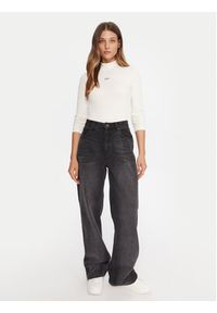 Guess Jeans Golf W5BP23 KA0H1 Beżowy Slim Fit. Typ kołnierza: golf. Kolor: beżowy. Materiał: bawełna #2