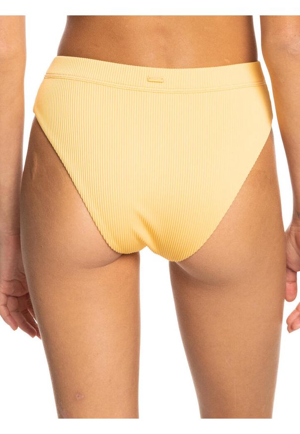 Dół od bikini Roxy Love The Shorey. Kolor: żółty. Materiał: nylon, poliamid