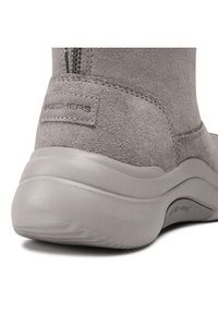 skechers - Skechers Kozaki On The Go Midtown 144299/DKTP Szary. Kolor: szary. Materiał: skóra, zamsz #6