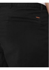 BOSS - Boss Szorty materiałowe Chino-Slim 50513026 Czarny Slim Fit. Kolor: czarny. Materiał: bawełna #4