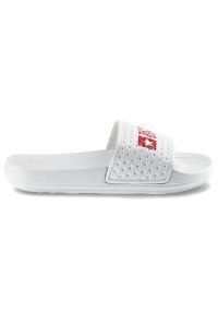Big-Star - Białe Klapki Big Star Dziecięce Buty Wodoodporne. Okazja: na co dzień. Kolor: biały. Materiał: materiał. Wzór: aplikacja, napisy. Styl: wakacyjny, casual #6