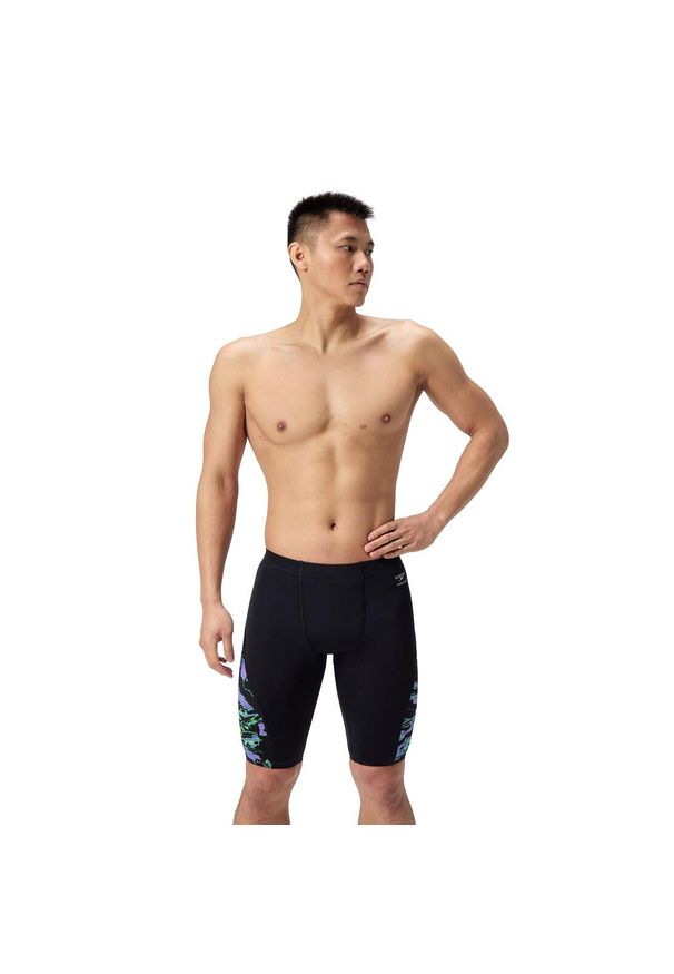 Kąpielówki męskie spodenki kąpielowe Speedo Spliced Jammer. Kolor: czarny
