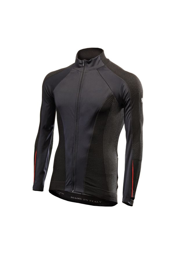 SIXS - Rowerowa kurtka wiatrówka Wind Jersey AW. Kolor: czerwony, czarny, wielokolorowy. Materiał: jersey. Długość rękawa: długi rękaw. Długość: długie. Sport: kolarstwo