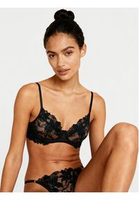 Hunkemöller Biustonosz z fiszbiną Ingrid 300469 Czarny. Kolor: czarny. Materiał: syntetyk #5