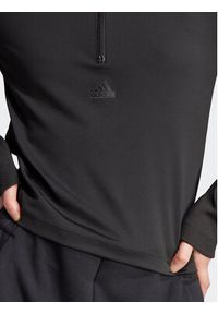 Adidas - adidas Bluzka HZ2866 Czarny Fitted Fit. Kolor: czarny. Materiał: syntetyk #5