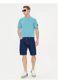 Calvin Klein Jeans T-Shirt J30J323484 Niebieski Regular Fit. Kolor: niebieski. Materiał: bawełna #2