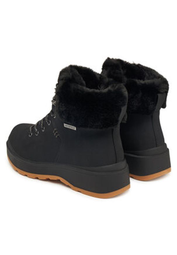 skechers - Skechers Trzewiki Park City 168087/BBK Czarny. Kolor: czarny. Materiał: skóra