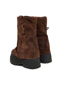Naked Wolfe Botki Disturb Brązowy. Kolor: brązowy. Materiał: skóra, zamsz #5