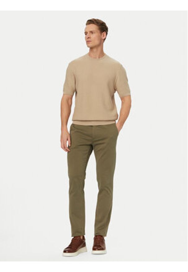 BOSS T-Shirt H-Nilton 50560468 Beżowy jasny Regular Fit. Kolor: beżowy. Materiał: bawełna