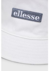 Ellesse kapelusz dwustronny bawełniany kolor biały bawełniany. Kolor: biały. Materiał: bawełna #3
