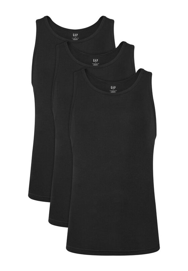 GAP - Gap Komplet 3 tank topów 483958-01 Czarny Regular Fit. Kolor: czarny. Materiał: bawełna