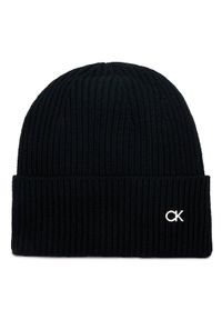 Calvin Klein Czapka Re-Lock Mix K60K610991 Czarny. Kolor: czarny. Materiał: materiał, poliamid