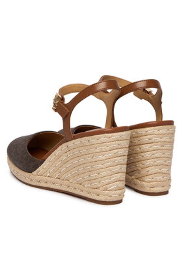 MICHAEL Michael Kors Espadryle Kenzie 40R6KZMS2B Brązowy. Kolor: brązowy. Materiał: skóra