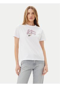 BOSS T-Shirt Damacia_5 50540237 Biały Regular Fit. Kolor: biały. Materiał: bawełna