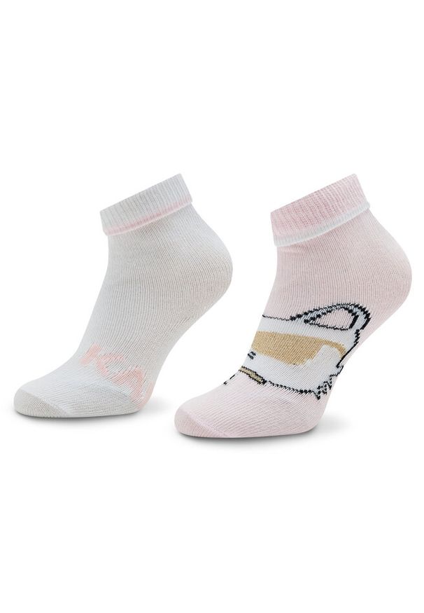Skarpety dziecięce Karl Lagerfeld Kids. Kolor: różowy