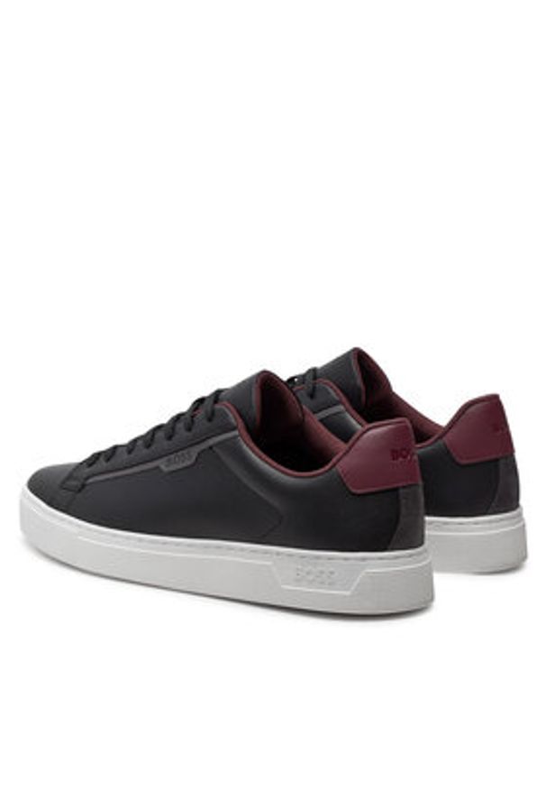 BOSS - Boss Sneakersy Rhys Tenn pusdth 50502869 Czarny. Kolor: czarny. Materiał: skóra