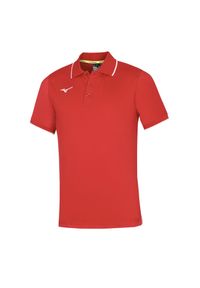Koszulka polo dla dzieci Mizuno. Typ kołnierza: polo. Kolor: czerwony, wielokolorowy, biały #1