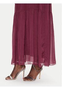 Dixie Sukienka letnia A207W021A Bordowy Regular Fit. Kolor: czerwony. Materiał: jedwab, wiskoza. Sezon: lato