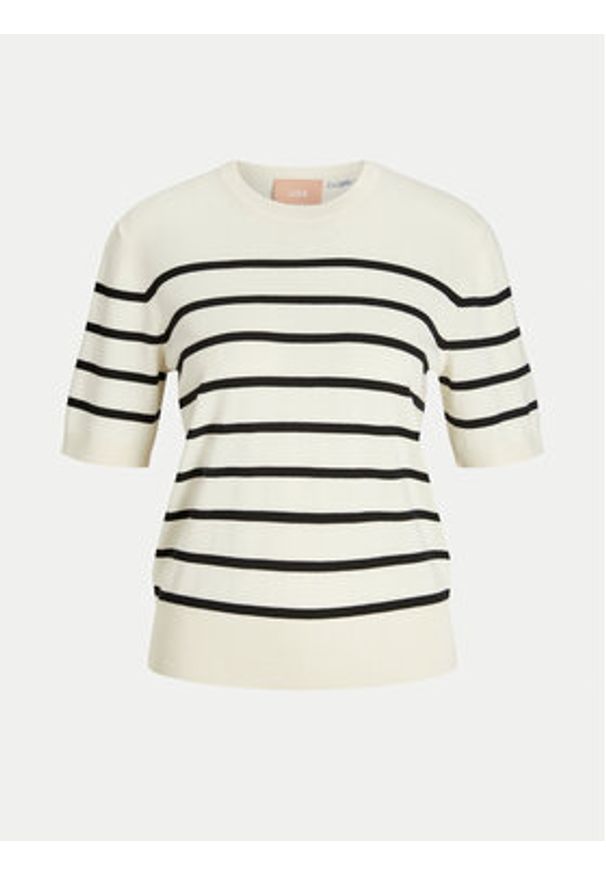 JJXX Sweter Layla 12254368 Écru Regular Fit. Materiał: wiskoza