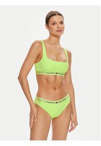 TOMMY HILFIGER - Tommy Hilfiger Góra od bikini UW0UW04108 Zielony. Kolor: zielony. Materiał: syntetyk