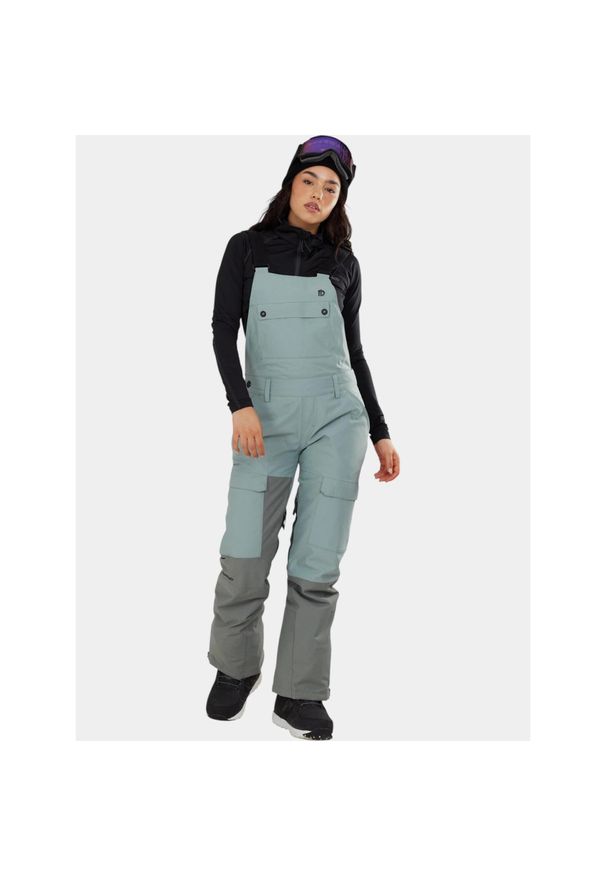 FUNDANGO - Ski Overal Damski Fundango Sakura ECO Bib. Kolor: zielony. Materiał: materiał. Sezon: zima. Sport: narciarstwo