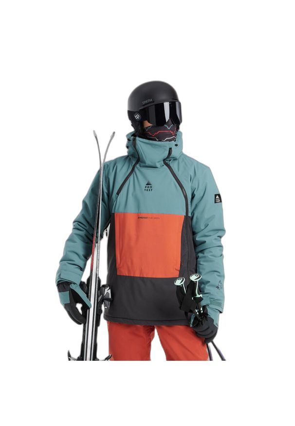 Kurtka narciarska Protest Kakune. Kolor: zielony. Sezon: zima. Sport: narciarstwo