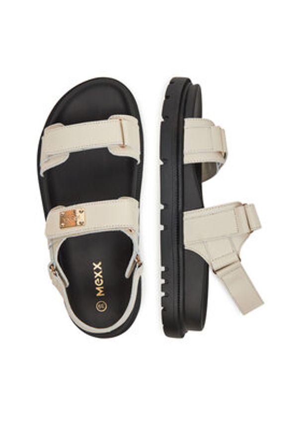 MEXX Sandały MX/020C-HY Beżowy. Kolor: beżowy. Materiał: skóra