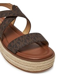 MICHAEL Michael Kors Espadryle Lynn 40S5LYFS1B Brązowy. Kolor: brązowy. Materiał: skóra