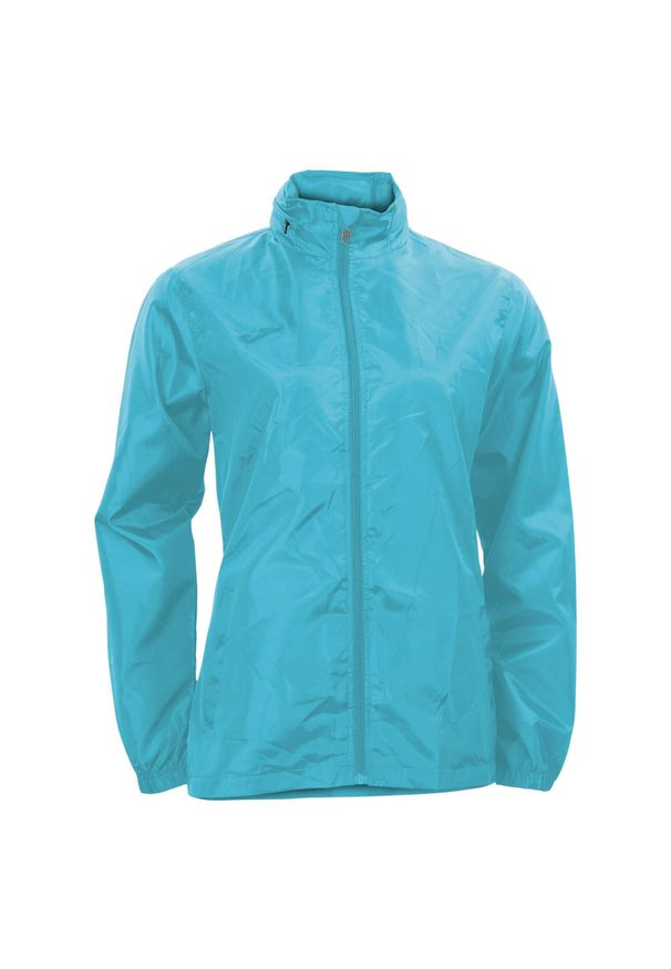 Kurtka do biegania damska Joma Galia przeciwdeszczowa. Kolor: turkusowy, niebieski, wielokolorowy. Sport: bieganie