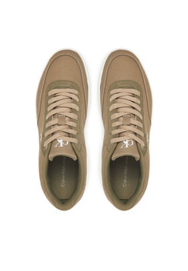 Calvin Klein Jeans Sneakersy Classic Cupsole Mg Canvas YM0YM01218 Zielony. Kolor: zielony. Materiał: materiał