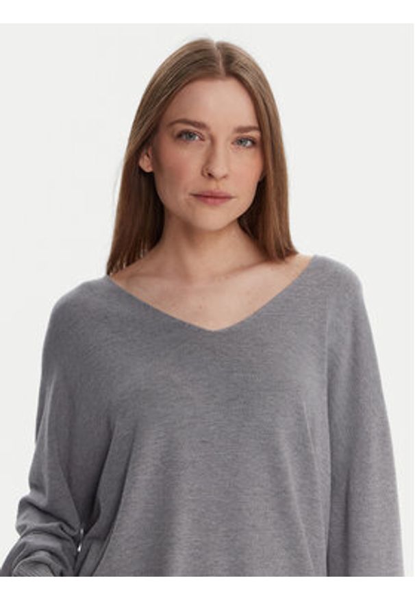 Kontatto Sweter 3M0815C Szary Relaxed Fit. Kolor: szary. Materiał: syntetyk