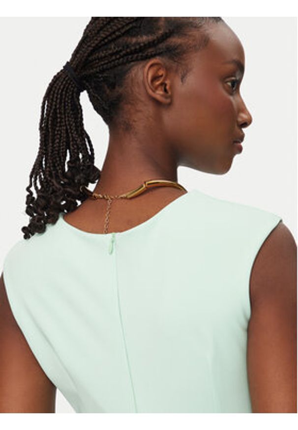 Rinascimento Sukienka koktajlowa CFC0127683003 Zielony Slim Fit. Kolor: zielony. Materiał: syntetyk. Styl: wizytowy