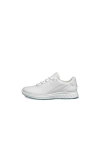 ecco - Damskie buty golfowe na sznurówki Ecco S-Three Casual. Okazja: na co dzień. Zapięcie: sznurówki. Kolor: biały. Sport: golf