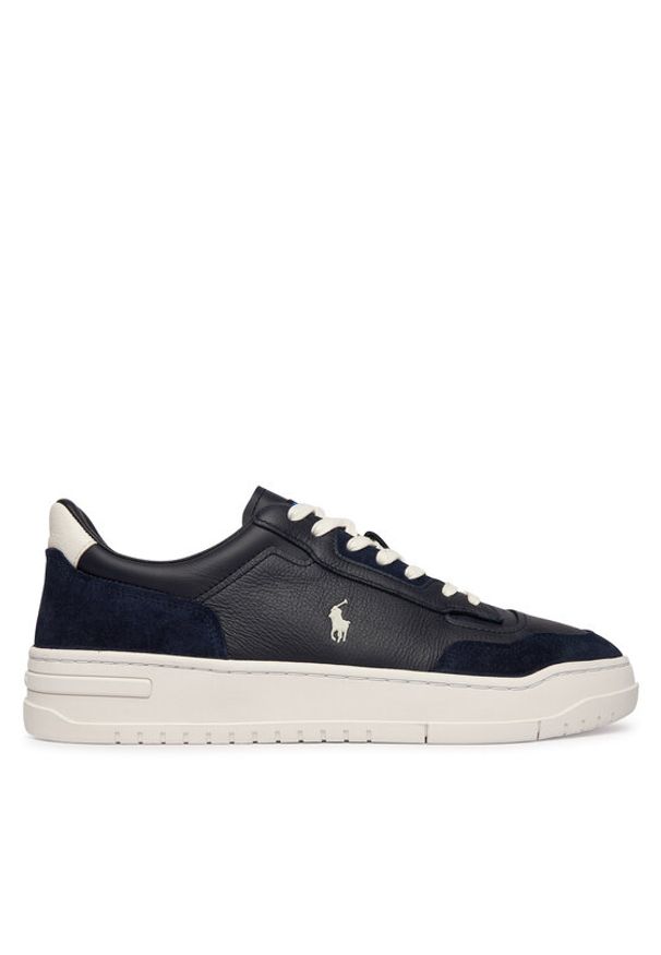 Polo Ralph Lauren Sneakersy 809P07527003 Granatowy. Kolor: niebieski. Materiał: zamsz, skóra