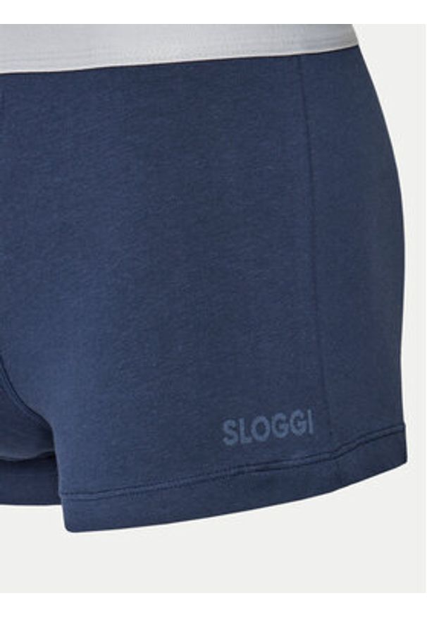 Sloggi Komplet 2 par bokserek 10218013 Granatowy. Kolor: niebieski. Materiał: bawełna