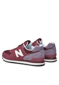 New Balance Sneakersy U574ABO Bordowy. Kolor: czerwony. Materiał: materiał. Model: New Balance 574 #2