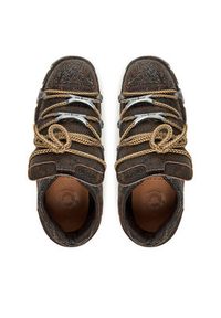 NEW ROCK Sneakersy M-120N-C83 Brązowy. Kolor: brązowy. Materiał: skóra #5