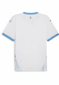 Puma - Młodzieżowa koszulka domowa Olympique Marsylia 24/25 PUMA White Bleu Azur Blue. Kolor: biały, wielokolorowy, niebieski