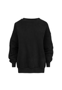 MUUV Bluza bawełniana Soft Touch damska kolor czarny gładka. Kolor: czarny. Materiał: bawełna. Długość rękawa: długi rękaw. Długość: długie. Wzór: gładki #3