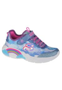 skechers - Buty do chodzenia dla dzieci Skechers S Lights. Zapięcie: rzepy. Kolor: różowy. Materiał: syntetyk, tkanina, materiał. Szerokość cholewki: normalna. Sport: turystyka piesza